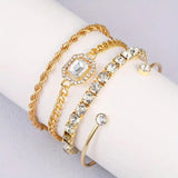 4-Piece Elegant & Vintage Women's Bracelets