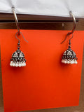Daily Wear White Jhumki Earrings