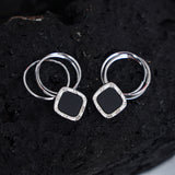 Silver  Elegance Earrings with Intricate Detailing