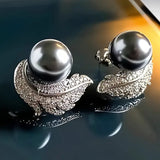 925 Sterling Navy Blue  Fashionable Earrings