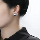 925 Sterling Navy Blue  Fashionable Earrings
