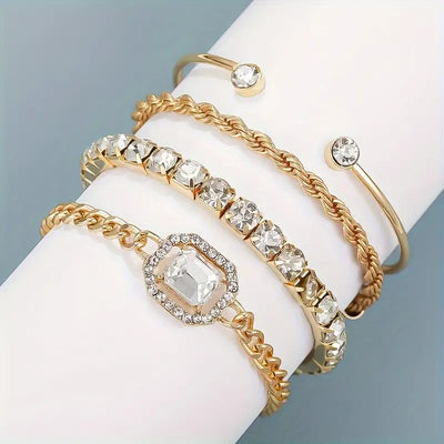 4-Piece Elegant & Vintage Women's Bracelets