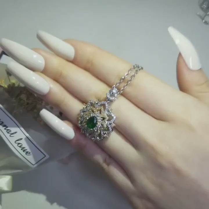 Elegant Zirconia Pendant Necklace for Women